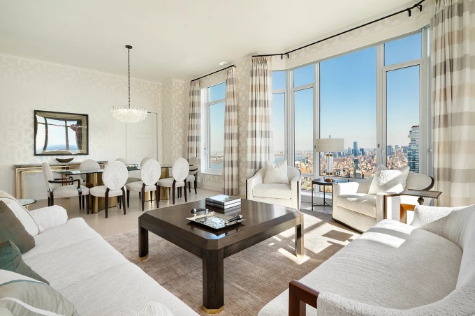 Bên trong một căn hộ cho thuê với giá 36.000 USD một tháng tại New York. Ảnh: Zillow